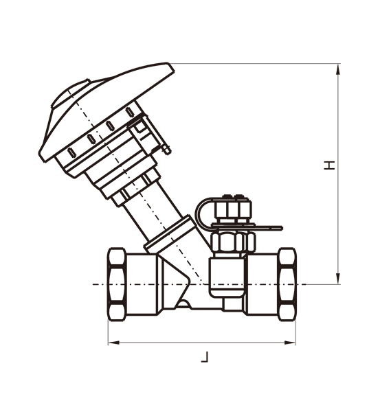 FIXED ORIFICE DOUBLE REGULATOR VALVE BRONZE PN25 Lavavalves