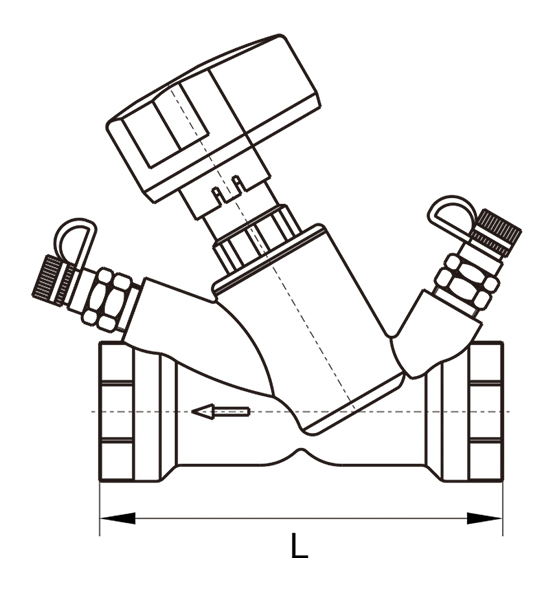 VARIABLE ORIFICE DOUBLE REGULATOR VALVE BRONZE PN25 Lavavalves