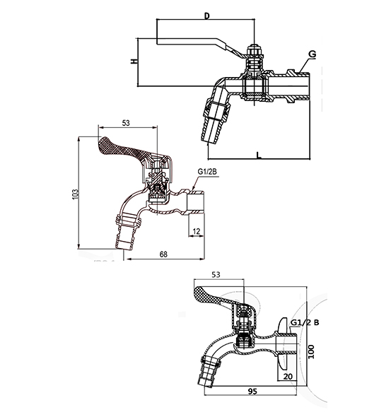 HOSE BIB COCK BRASS PN10 Lavavalves